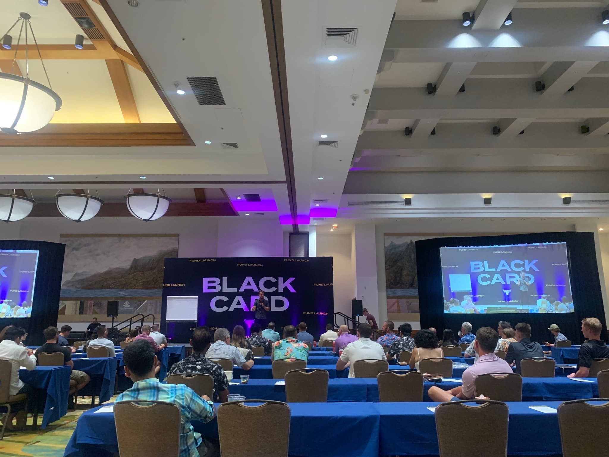 Black Card members gathering at the Hawaii summit