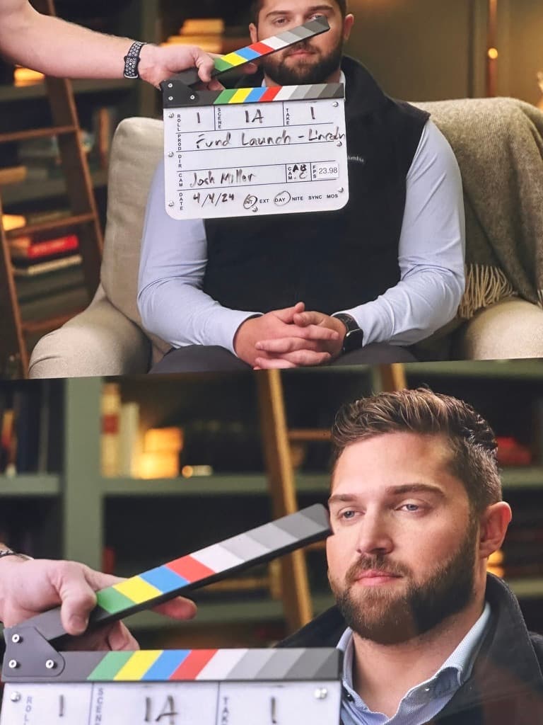 Lincoln Archibald behind the scenes on the Alt Street set